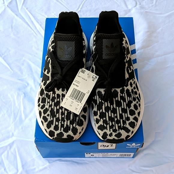 adidas Shoes - NEW adidas Swift Run Animal Black/White size 8